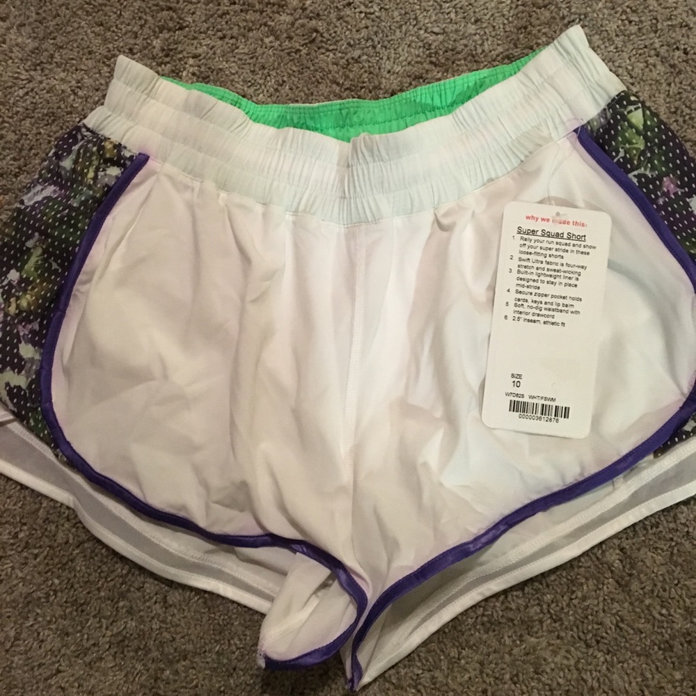 Lululemon Super Squad shorts 10 RARE!